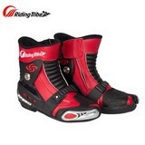 Motocross Shoes Protective Gear Microfiber Leather Motorcycle Off-Road Mid-Calf Boots